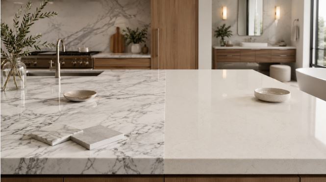 MARBLE vs QUARTZ COUNTERTOPS
