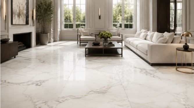 Marble Flooring for Living Room