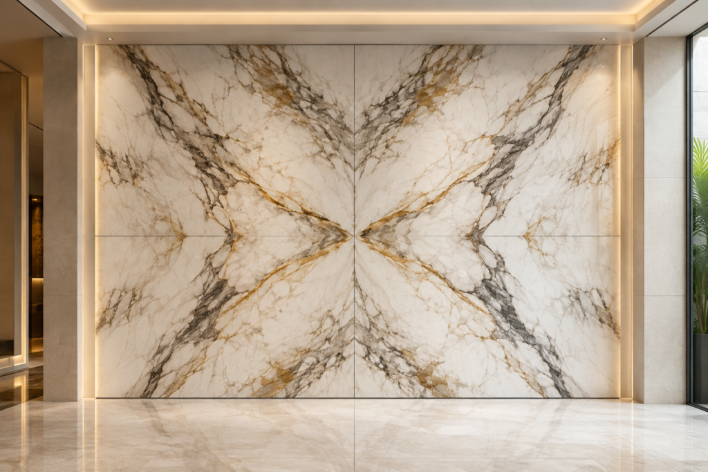 bookmatched marble