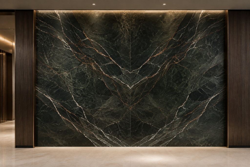 bookmatched marble