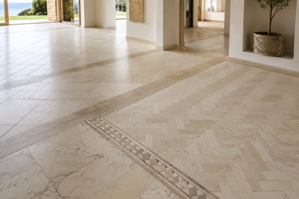 natural stone flooring patterns