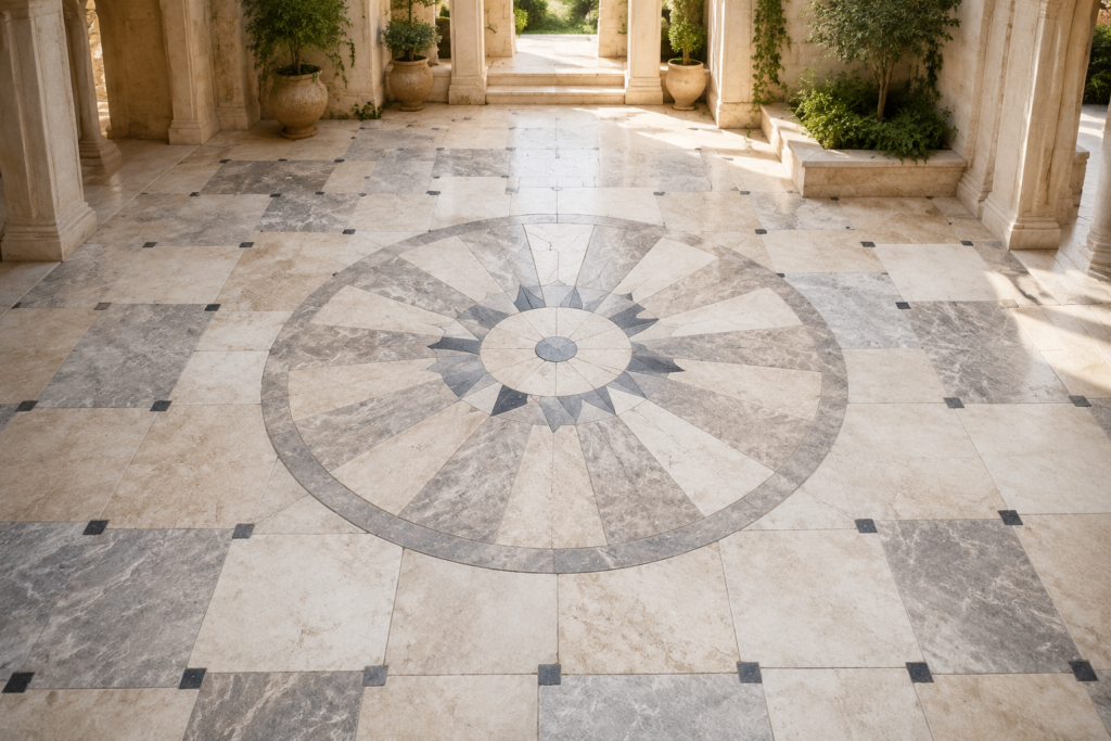natural stone flooring patterns