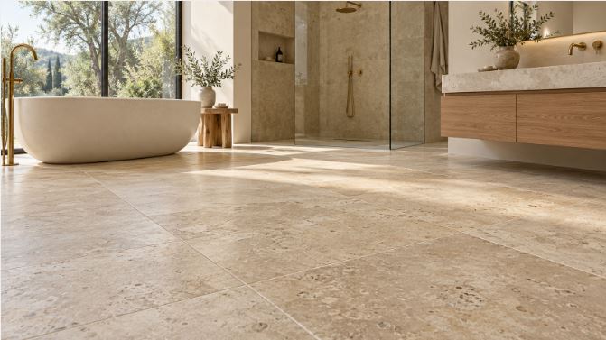 Stone Bathroom Flooring